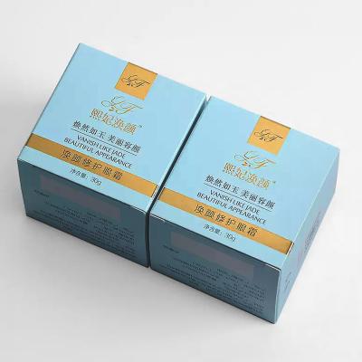 Encomenda personalizada aceita Tratamento em relevo Creme para os olhos Caixa Máscara Caixa de embalagem Envio rápido