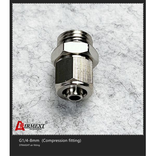 Straight Stainless Steel Quick Connect Air Fittings G1/4-8mm