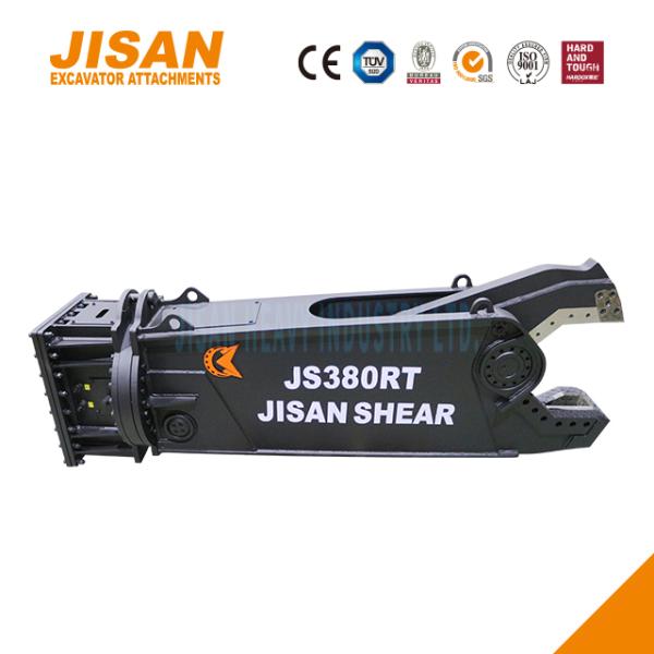 Excavator Metal Shears 360 Degree Rotation 800T Cutting Force Speed Valve Wear Resistant Steel Maximum Efficiency
