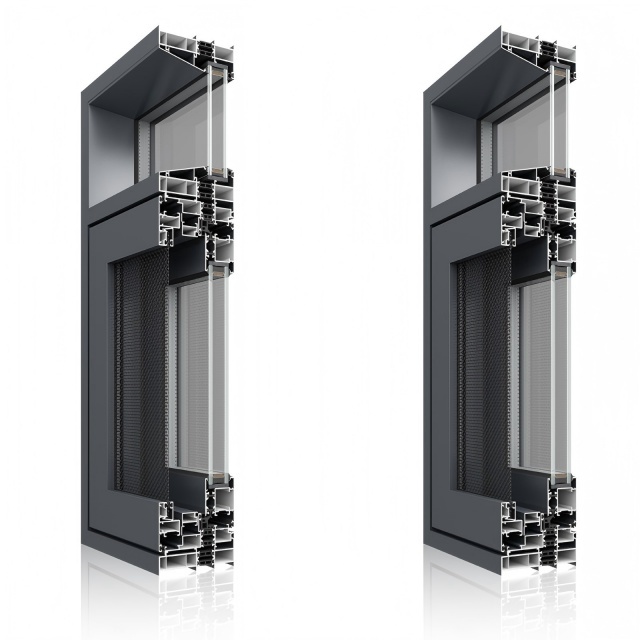 Energy Saving Aluminium Thermal Insulation Windows With Mosquito Net