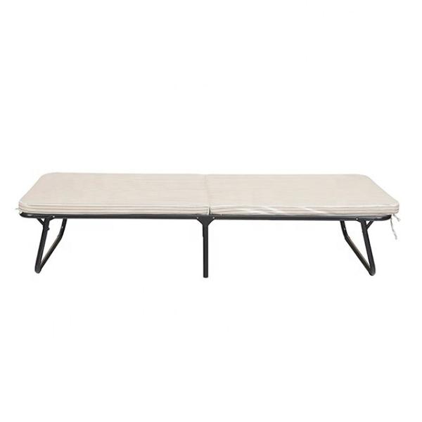 Outdoor Folding Rollaway Guest Bed With Memory Foam Mattress Lounger Sofa Bed Included
