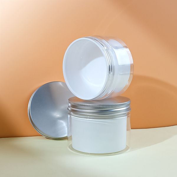 High Clarity Wide-Mouthed Food-Grade PET Plastic Jar for Cosmetics and Creams