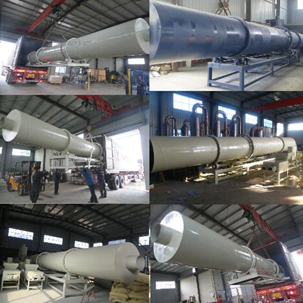 145 kW Animal Manure Wood Chip Dryer For Organic Fertilizer Production