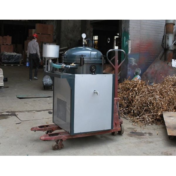 27kw Heating Tube Cooking Oil Purifier Machine , Soybean Oil Filter Machine 1.1kw Pump