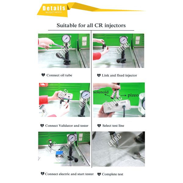 For BOS Diesel Injector Tester Equipment  Diagnostic Common Rail Nozzle Validator Tester