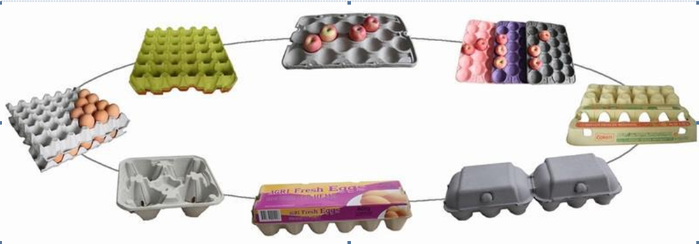 2.8m*1.7m*1.8m Waste Carton Wine Glass Holder Tray Machine for Durable Paper Products