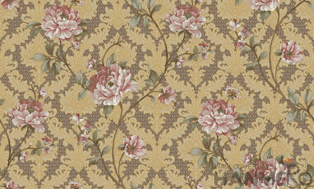 Newest Fancy Floral Design Wallcovering 1.06M Korea Wallpaper Hotel Wall Decor Hot Selling