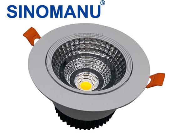 1200LM Black LED Recessed Downlights For Shopping Mall Aluminum Heat Sink
