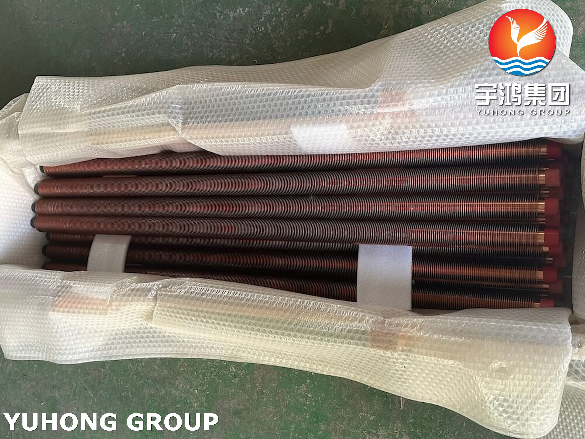 Copper C12200 Extruded Finned Tubes For HVAC And Refrigeration Heat Exchangers
