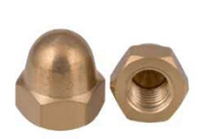 Porca de bronze galvanizada do tampão de parafuso da mobília