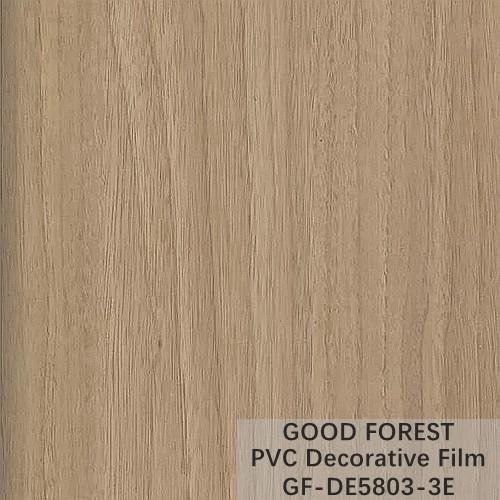 Flowability PVC Decorative Film Scratch Resistance Wooden Grain