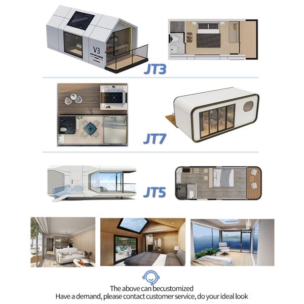 App Control Hotel Space Capsule House with Thermal Performance Suit and Electric System
