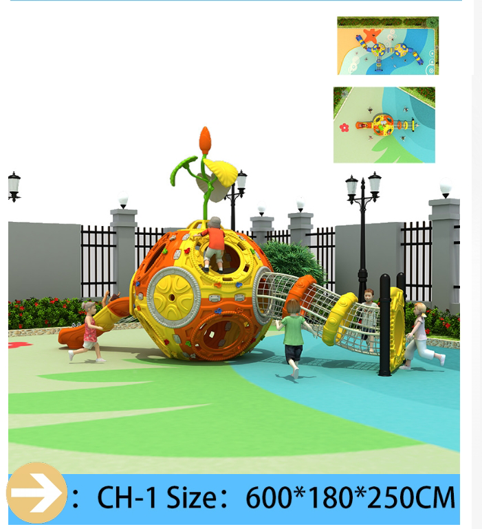 Space Capsule Theme Playground Equipment Custom web Climbers Swings  Plastic Slides for Parks  Kindergartens Safe & Child-Friendly​