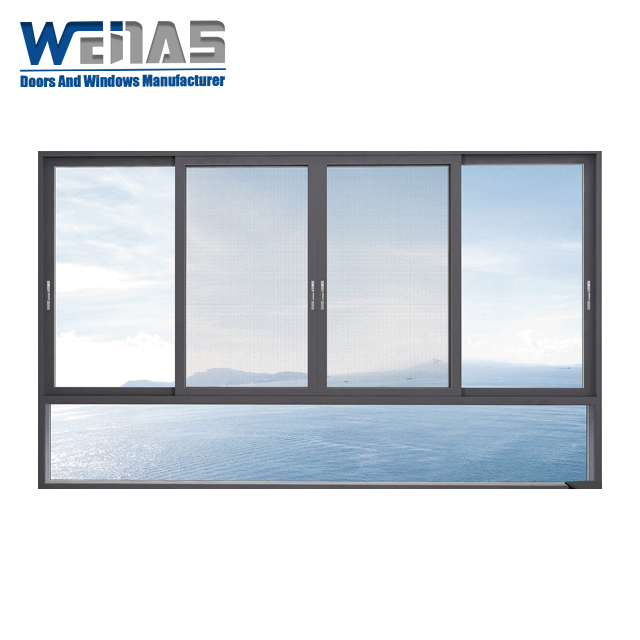 Aluminum Thermal Insulation Multi-functional Indoor Drying Rack Mosquito Screen Six-track Sliding Windows