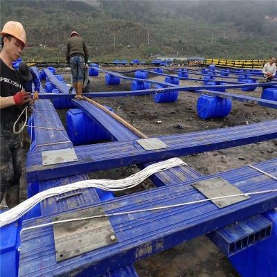 Maquinaria de pesca Pontoon de plástico Jaula de crianza de peces con fuente de energía hidráulica y tipo de cabrestante de equipo de pesca