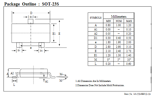 Halogen Free AP6N090N SOT-23S Electronic Integrated Circuits