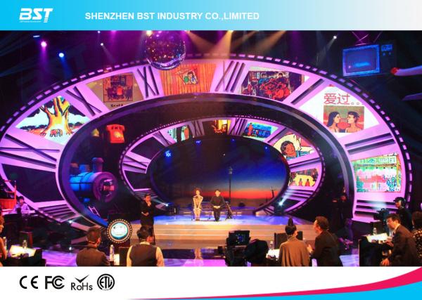 500*1000Mm full color led screen rental or fixed installation die casting aluminum