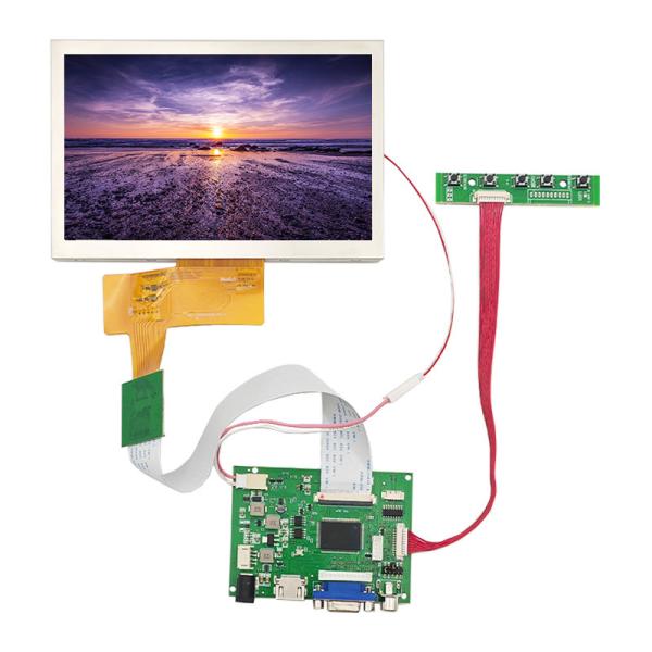 800x480 Resolution HDMI LCD Display 480nits Brightness 7 Inch TFT LCD Screen