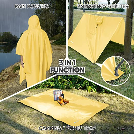 Custom Logo Printing Raincoat for Multipurpose Outdoor Activities and Lightweight
