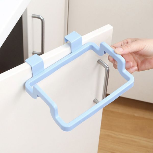 Kitchen Door Back Type Household Trash Bin Rack Portable