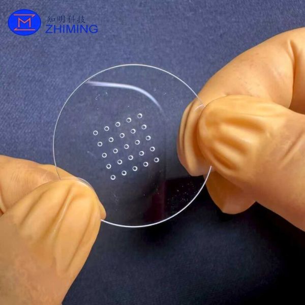 TGV Sapphire Substrate with Precision Through-Via Micro Holes and Customized Layout for High Mechanical Strength