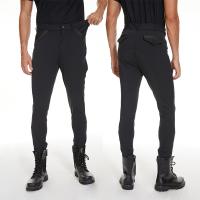 La rodilla negra agarra la ropa de secado rápida de Equestrain del entrenamiento de los pantalones del montar a caballo