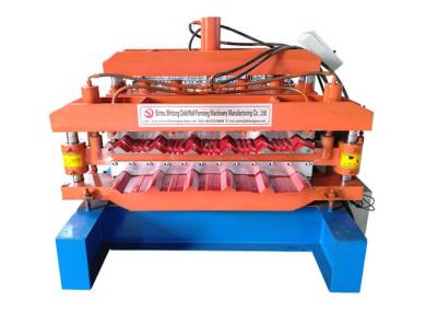 Rolo da dupla camada da folha da cor que forma m Min Shaft Diameter da produtividade 20-25 da máquina 70mm