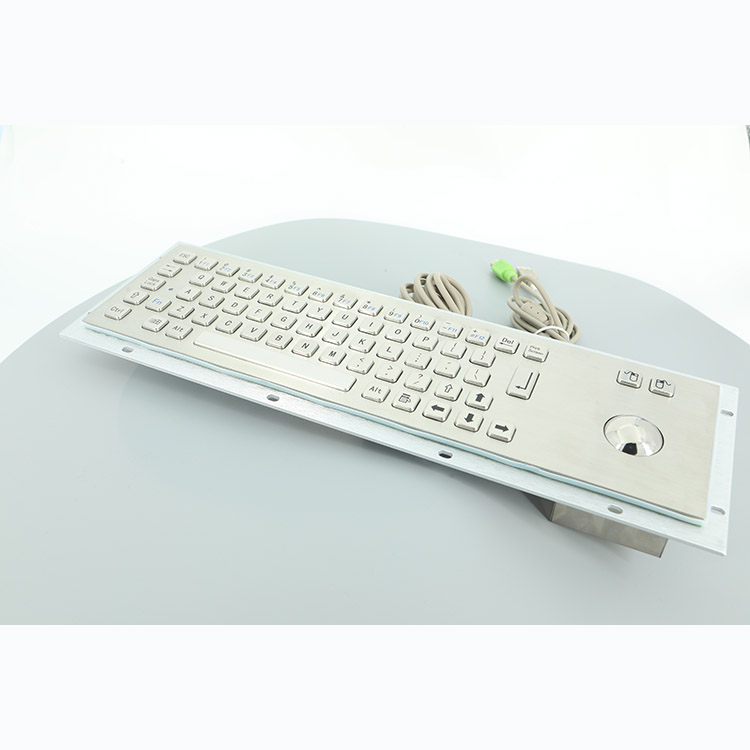 Промышленная клавиатура из нержавеющей стали с разрешением Trackball 800 DPI