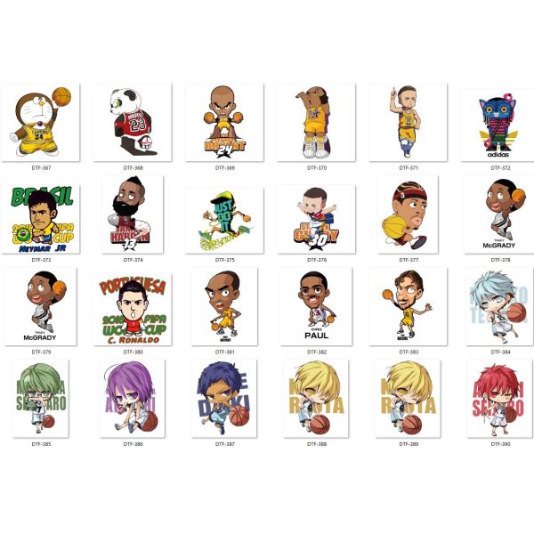 DTF heat transfer stickers Gang heat transfer DTF printing service supports customized batch production