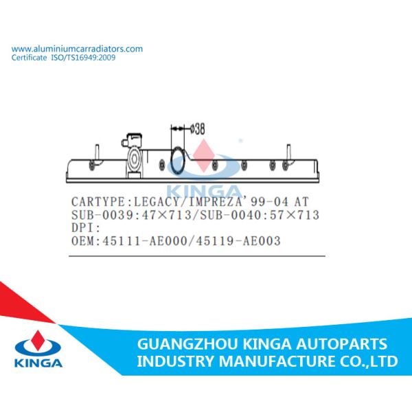 Subaru Legacy / Impreza'99-04 AT Radiator Plastic Tank 45111-AE000 / 45119-AE003