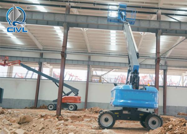 38.4m Straight Arm Aerial Work Platform 54kw Engine Cherry Picker