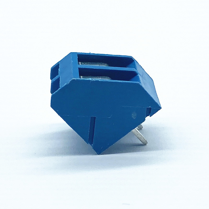 Соединитель провода 2P терминала винта тангажа HQ330-5.0mm Pluggable голубой