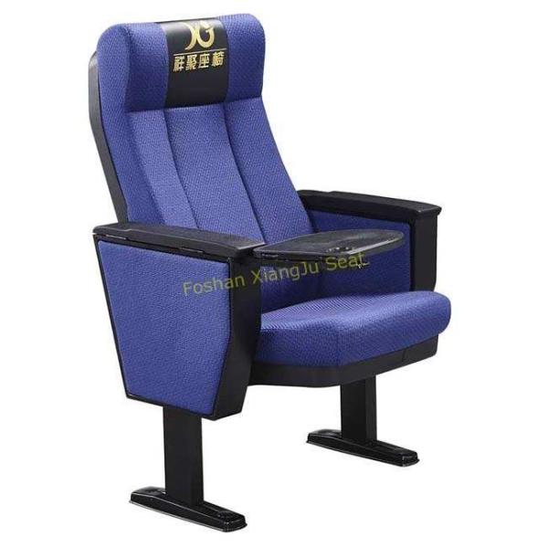 Classic Church Auditorium Seating With Plastic Writing Pad Table / Movie Theater Chairs
