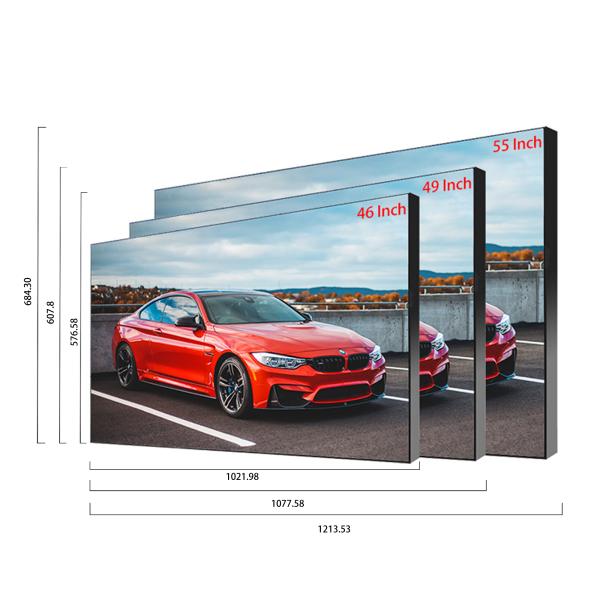55 High Brightness LCD Video Wall 500 Nits 750 Nits Advertising Splicing Screen Seamless Commercial Display Board OEM