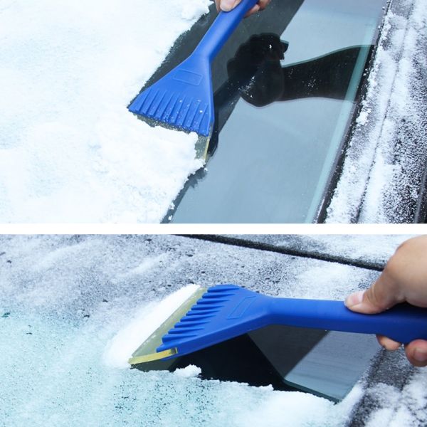 Logotipo personalizado 33cm Car Ice Scraper goma de acero inoxidable para conducir en invierno