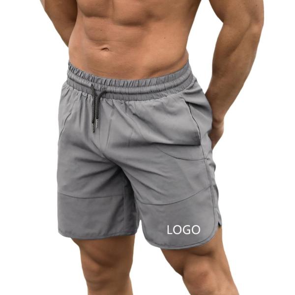 7 Inch Mens Spandex Workout Shorts With Pockets Mesh Fitness Mens Gym Shorts