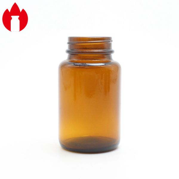 Стеклянная бутылка с содовой содой для таблеток или таблеток