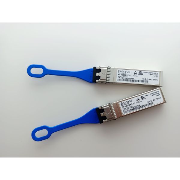 Приемопередатчик 16GBASE-ELWL 1310nm 25km LC SMF парчи 57-1000489-01 XBR-000458 FC SFP