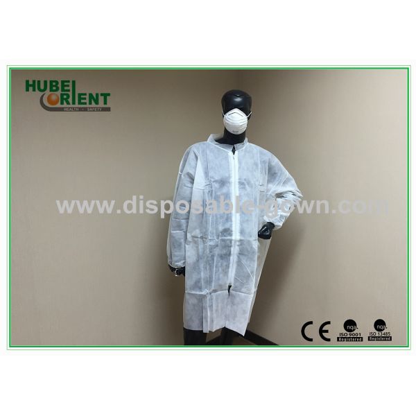 Hospital Surgical Lab Coats / White Lab Coat For Adult By MP Tyvek Materials / Белый лабораторный пальто для взрослых