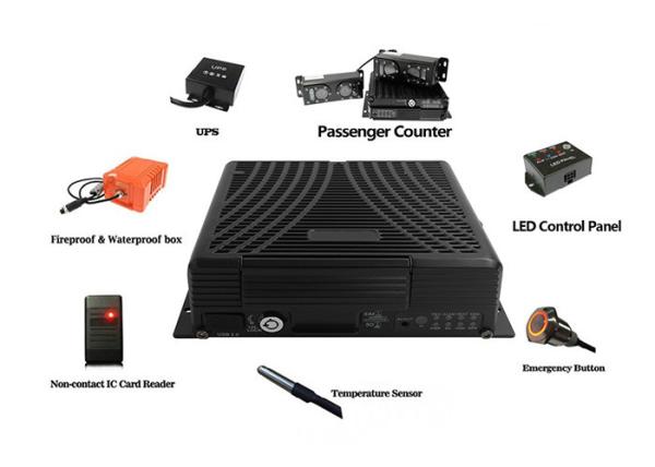 Gravador de vídeo móvel híbrido do cartão do caminhão 5CH AHD IPC DVR SD