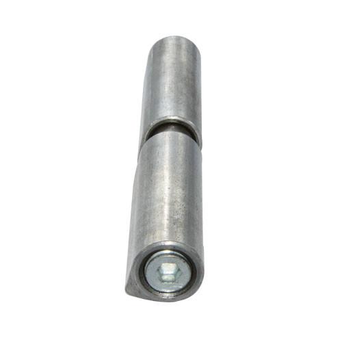 Piston adjustable weld on hinge PH607, with a ball inside the pin, finishing self-color or zinc plating
