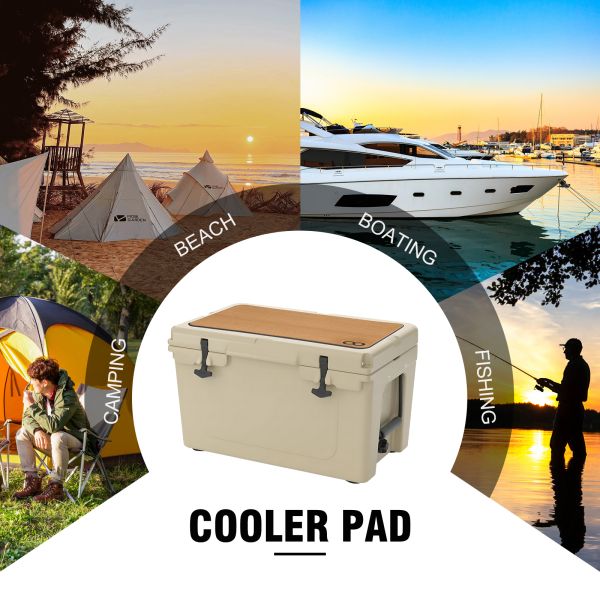 24 inch Adhesive Teak Soft Foam EVA Mat for RTIC 45 Cooler Pad Multifunctional Design