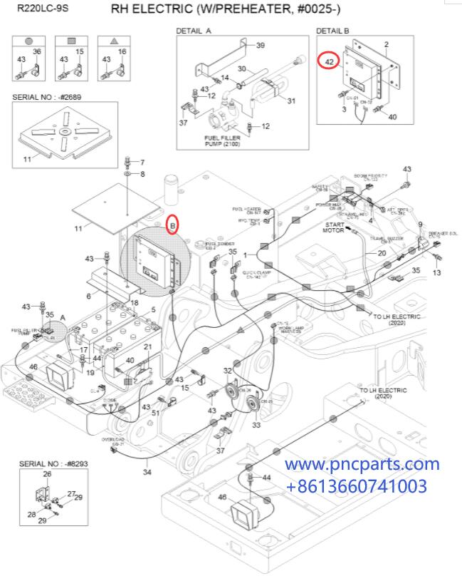 Панель регулятора кабины R220LC-9S MCU 21Q6-32180 для экскаватора Crawler 9 серий