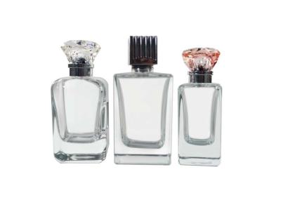 Peso leve de vidro vazio recarregável portátil da garrafa de perfume com tampão plástico
