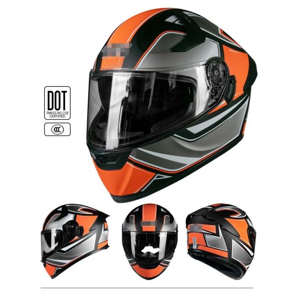 High Density EPS Liner DOT Approved Full Face Helmet for Motorcycle and Mountain Bike