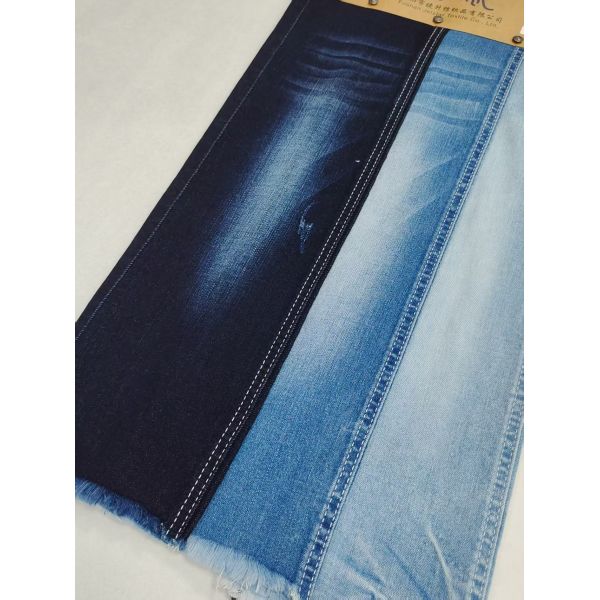 85% de algodón Siro Yarn Cross Slub 10S DARK INDIGO Tejido de denim para pantalones vaqueros o chaqueta