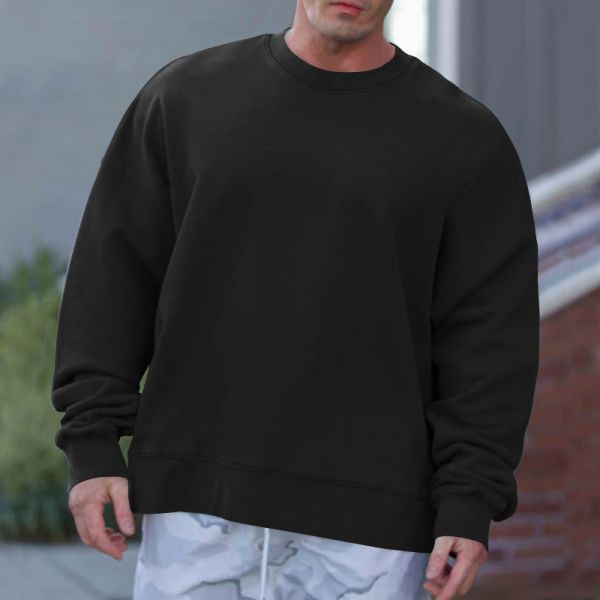 Oversized Drop Shoulder Heavy Weight Print Men's Hoodies Sweatshirts Pullover Style
