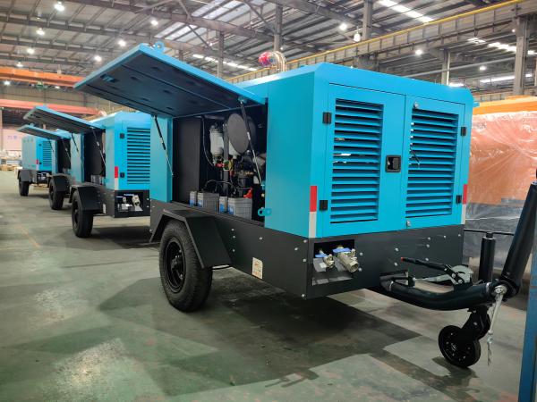 Powerful Diesel Powered Screw Compressor with Air/Water Cooling and ≤2800 Kg Capacity