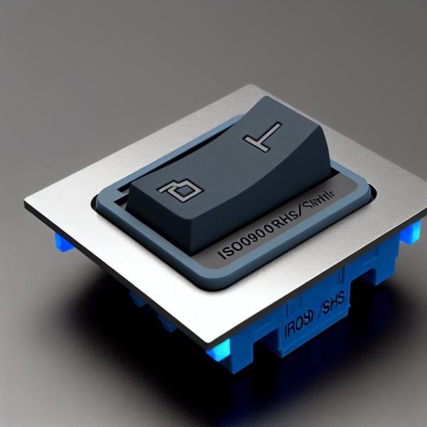 青いLEDのグレーゴム膜スイッチ ISO9001 ROHS SGS認証
