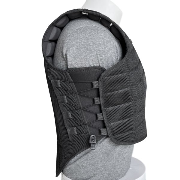 Логотип принят Сертифицированный чёрный жилет для конной езды и конной деятельности на открытом воздухе